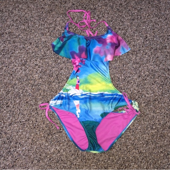 Disney Other - Hot Topic Disney Mulan Bathing Suit Sz Jr Large NWT